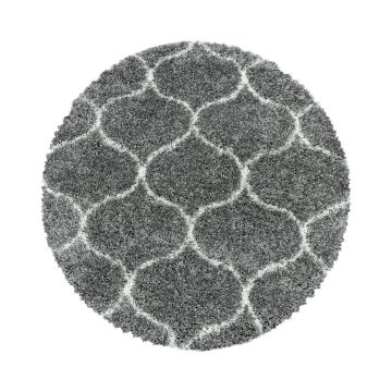 Salsa Shaggy tapis poils longs rond Ø 80cm gris