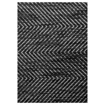 Base Swift tapis poils ras rectangle 120x170cm noir