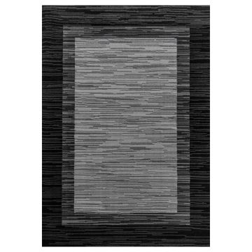 Base Care tapis poils ras rectangle 60x100cm noir