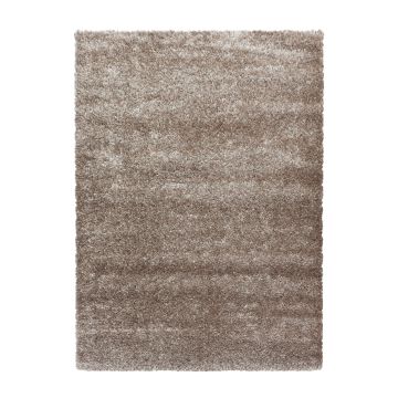 Brilliant Shaggy tapis poils longs rectangle 280x370cm taupe