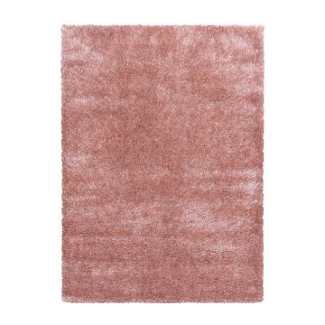 Brilliant Shaggy tapis poils longs rectangle 280x370cm rose