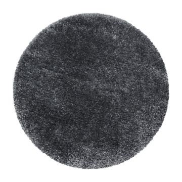 Brilliant Shaggy tapis poils longs rond Ø 80cm gris