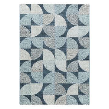 Royal Pic tapis poils ras coureur 80x250cm bleu marine