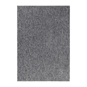 Nizza tapis poils court bouclé rectangle 60x100cm gris