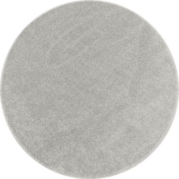 Ata tapis poils ras rond Ø 120cm crème