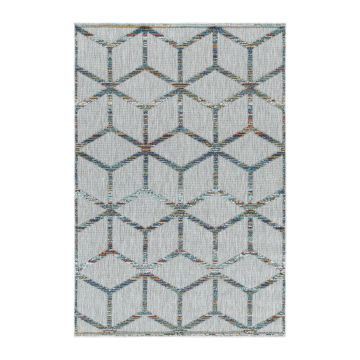 Bahama Novel tapis extérieur/intérieur poils longs/ras coureur 80x250cm multicolore