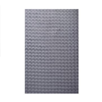 Ambiance 3D tapis duveteux poils longs coureur 80x150cm gris