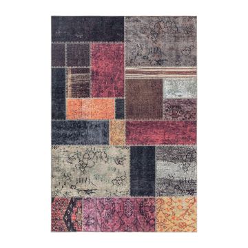 Fiesta Empire antidérapant tapis tissé à plat coureur 80x250cm multicolore