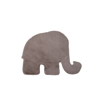 Caty Éléphant tapis enfant uni duveteux poils longs 80x100cm beige