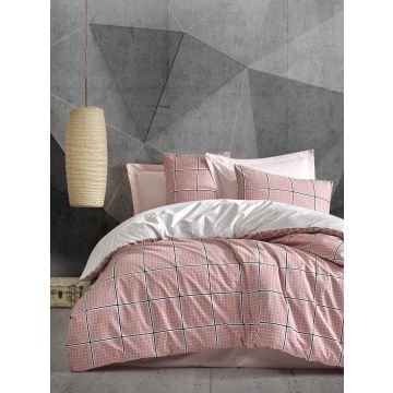 Minimal housse de couette 200x220cm coton renforcé ronny rose