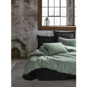 Bamboo housse de couette 200x220cm satin vert