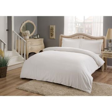 Basic saten housse de couette 200x220cm blanc