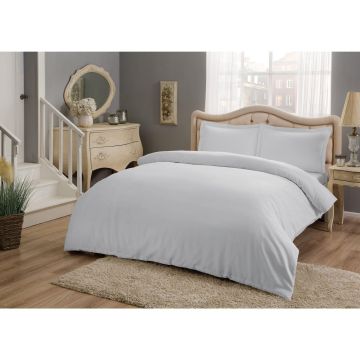 Basic saten housse de couette 200x220cm gris