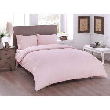 Basic renforcé housse de couette 200x220cm rose clair