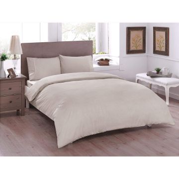 Basic renforcé housse de couette 200x220cm gris pierre