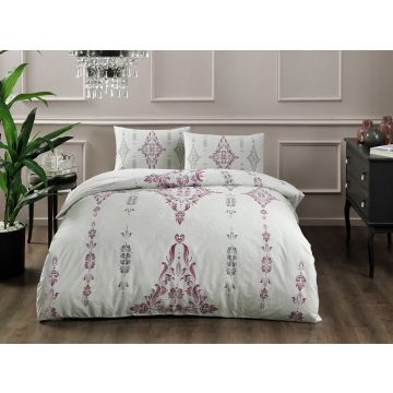 Zahara renforcé housse de couette 200x220cm bordeaux