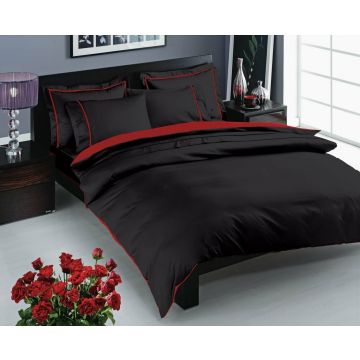 Prestige saten housse de couette 200x220cm noir