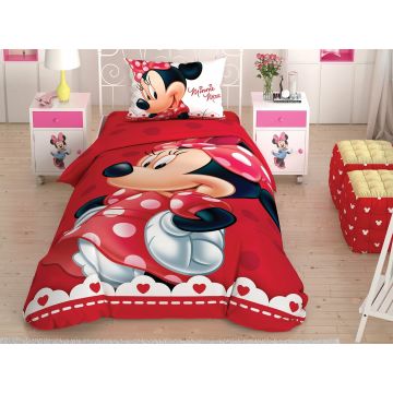 Disney Home - Minnie Mouse Lovely Glitter enfants housse de couette (licencié)