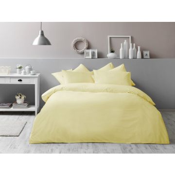 Basic renforcé housse de couette antibactérienne 200x220cm jaune