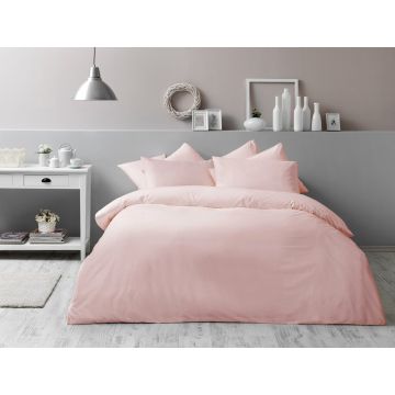 Basic renforcé housse de couette antibactérienne 200x220cm rose