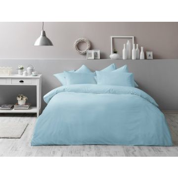 Basic renforcé housse de couette antibactérienne 200x220cm turquoise