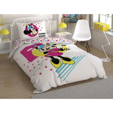 Disney Home - Minnie Mouse Colour Mayhem enfants housse de couette (licencié)