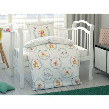 Disney Home - Winnie l'ourson & ses amis renforcé bébé housse de couette 100x150cm (licencié)