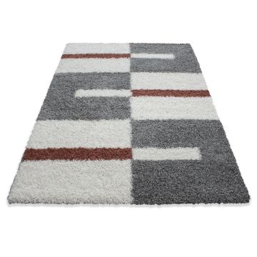 Gala Shaggy tapis poils longs coureur 100x200cm terra