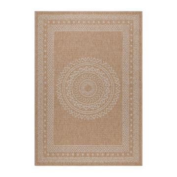 Dhaka Shapl tapis extérieur/intérieur rectangle 280x370cm jute beige