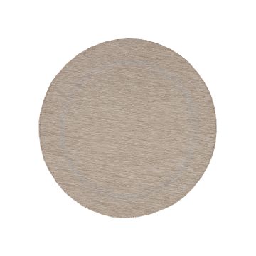 Relax Tranqua tapis extérieur/intérieur rond Ø 160cm beige