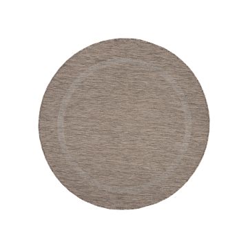 Relax Tranqua tapis extérieur/intérieur rond Ø 200cm brun