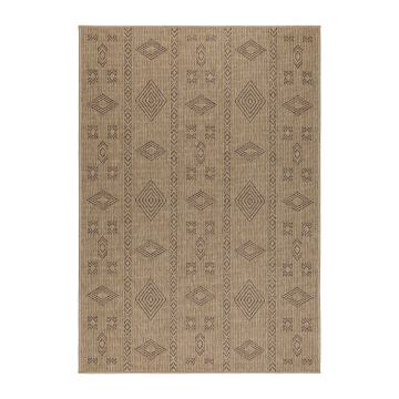 Dhaka Baita tapis extérieur/intérieur coureur 80x150cm jute noir