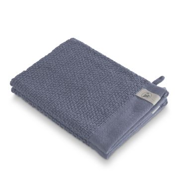 Soft Cotton Popcorn washand 16x21cm blauw (2 stuks)