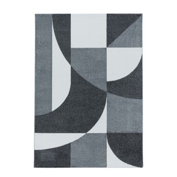 Efor Elips tapis poils ras rectangle 200x290cm gris