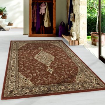 Kashmir Isparta tapis poils ras rectangle 80x150cm terra
