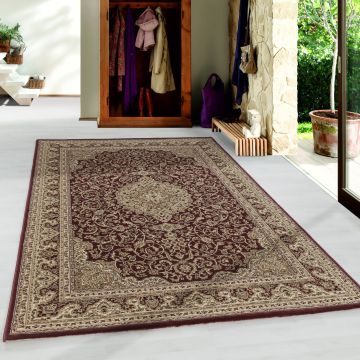 Kashmir Yagcibedir tapis poils ras rectangle 160x230cm rouge