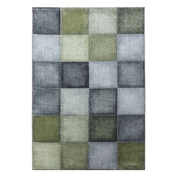 Ottawa Buz tapis poils ras rectangle 140x200cm vert