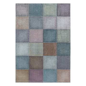 Ottawa Buz tapis poils ras rectangle 80x150cm multicolore