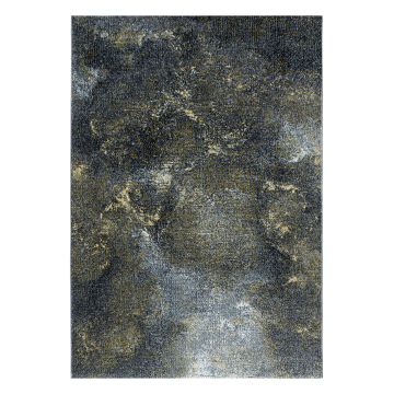 Ottawa Ging tapis poils ras coureur 80x250cm jaune