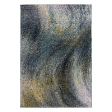 Ottawa Canvas tapis poils ras rectangle 80x150cm multicolore