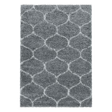 Salsa Shaggy tapis poils longs coureur 80x250cm gris