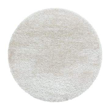 Brilliant Shaggy tapis poils longs rond Ø 160cm nature