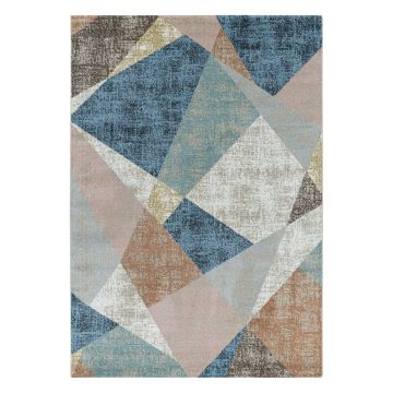 Royal Origami tapis poils ras rectangle 120x170cm multicolore