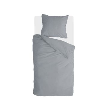 Vintage Cotton dekbedovertrek 135x200cm olifant grijs