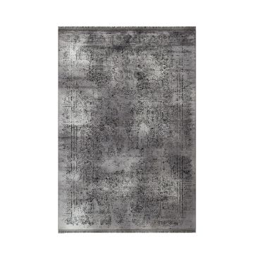Elite Lunova tapis poils ras coureur 80x150cm gris