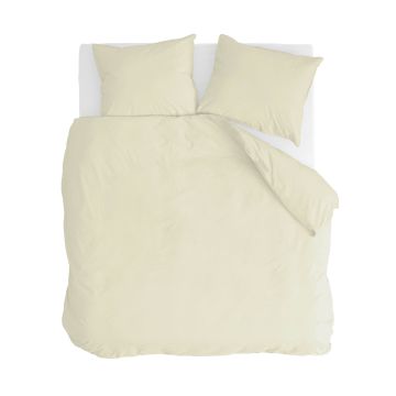 Vintage Cotton dekbedovertrek 240x220cm geel