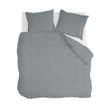 Vintage Cotton dekbedovertrek 240x220cm olifant grijs
