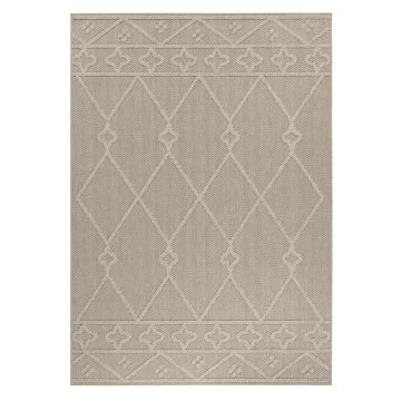 Patara Lezon tapis extérieur/intérieur poils ras rectangle 140x200cm beige